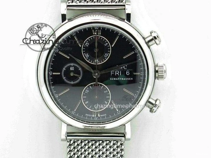 MIROTIME 0301 Pilot Chrono 20th ZF 1:1 Best Edition Black Dial On Brown Leather Strap A ZeroBulk 7236